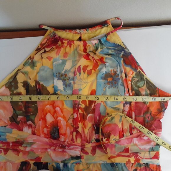 Floral Halter Maxi Dress - Picture 11 of 14